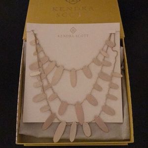 Kendra Scott light gold 3-tier necklace Nettie